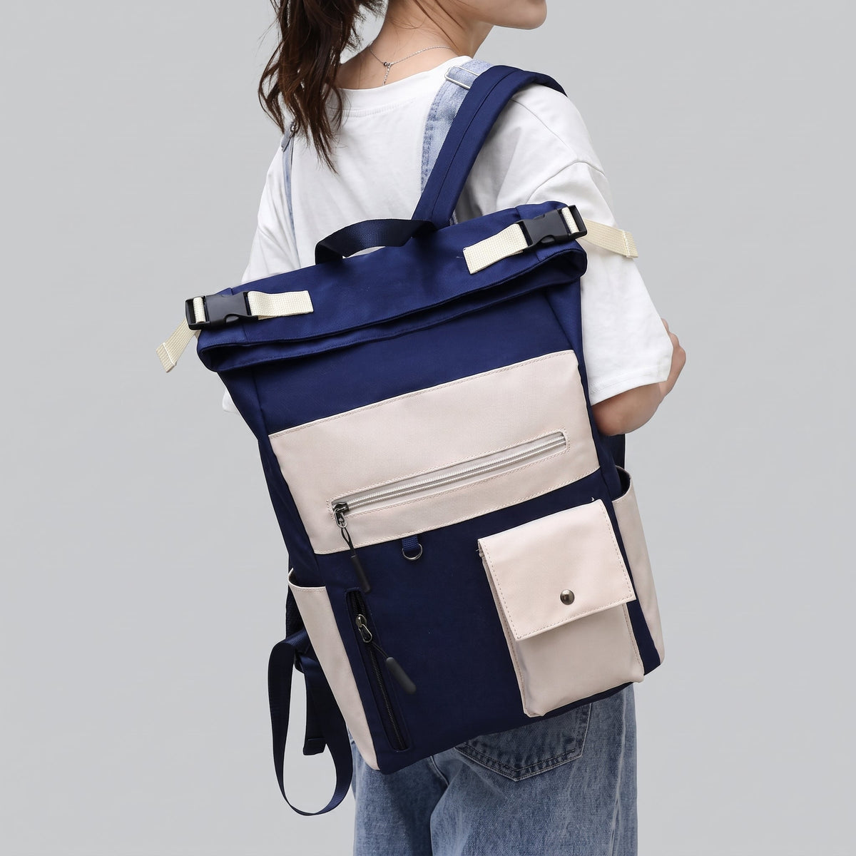 Sac à Dos Roll Top pour Voyageuses – vue 13 – Yokabag