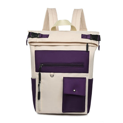 Sac à Dos Roll Top pour Voyageuses Violet – vue 4 – Yokabag