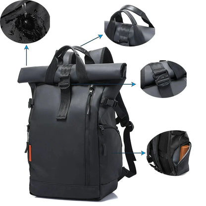 Sac à Dos Roll Top Voyage Imperméable – vue 4 – Yokabag