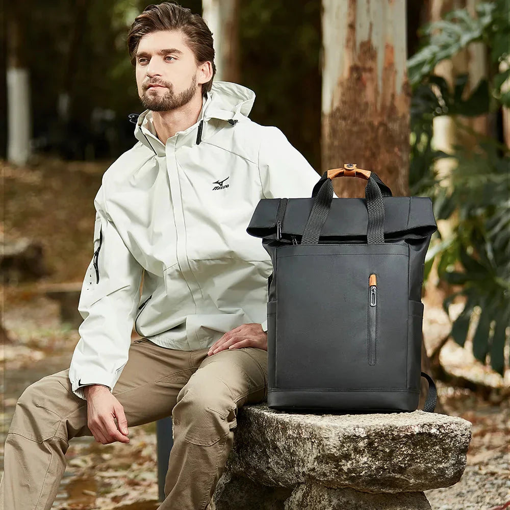 Sac à Dos Roll Top Imperméable USB Explorer – vue 4 – Yokabag