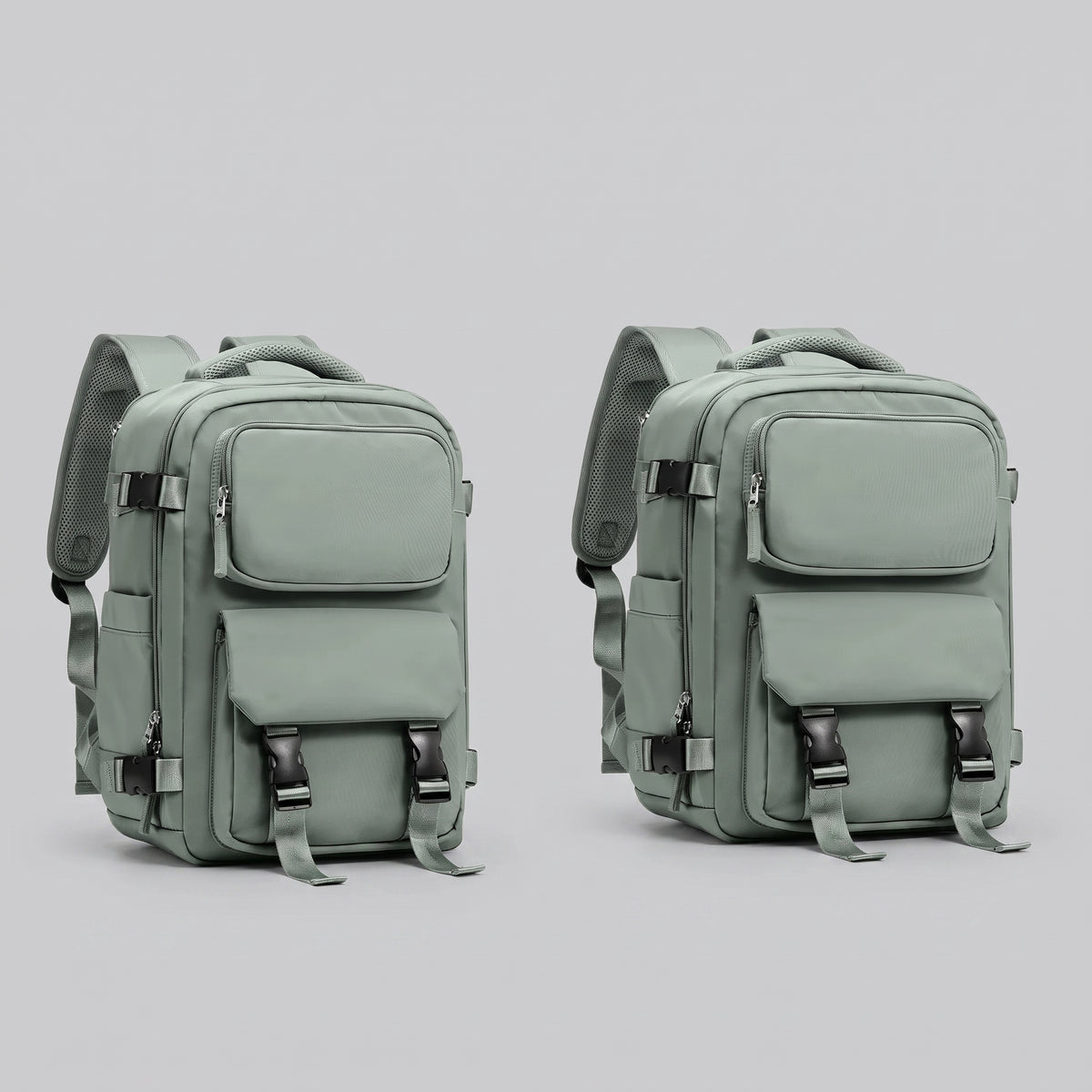 Sac à Dos de Voyage pour Cabine Avion (45x36x20 & 40x20x25) Noir – vue 4 – Yokabag