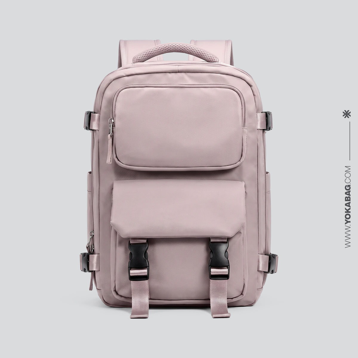 Sac à Dos de Voyage pour Cabine Avion (45x36x20 & 40x20x25) Gris – vue 8 – Yokabag