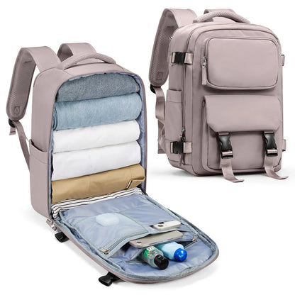 Sac à Dos de Voyage pour Cabine Avion (45x36x20 & 40x20x25) Gris – vue 8 – Yokabag