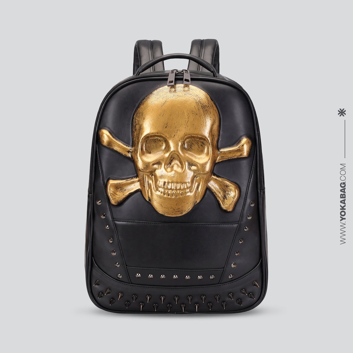 Sac à Dos Skull Tête de Mort Silver – vue 3 – Yokabag