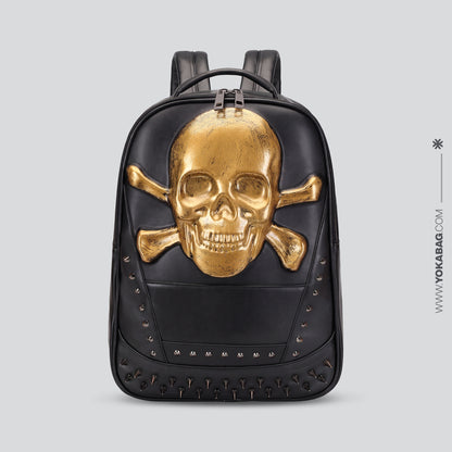 Sac à Dos Skull Tête de Mort Silver – vue 3 – Yokabag