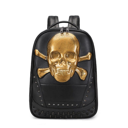 Sac à Dos Skull Tête de Mort Silver – vue 3 – Yokabag