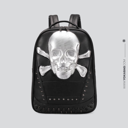 Sac à Dos Skull Tête de Mort Gold – vue 2 – Yokabag