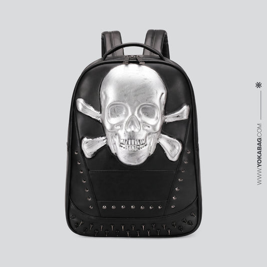 Sac à Dos Skull Tête de Mort Gold – vue 2 – Yokabag