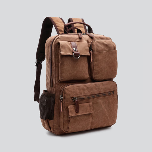 Sac à Dos Toile Vintage - Explorer Multipoches