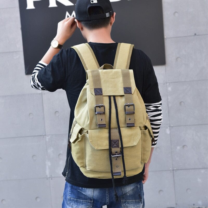 Sac à Dos Vintage - Explorer Noir – vue 3 – Yokabag