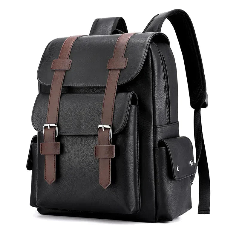 Sac à Dos Vintage - Cartable d'Exploration Marron Foncé – vue 3 – Yokabag