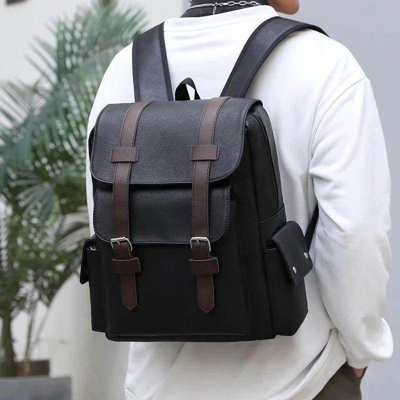 Sac à Dos Vintage - Cartable d'Exploration Marron – vue 2 – Yokabag