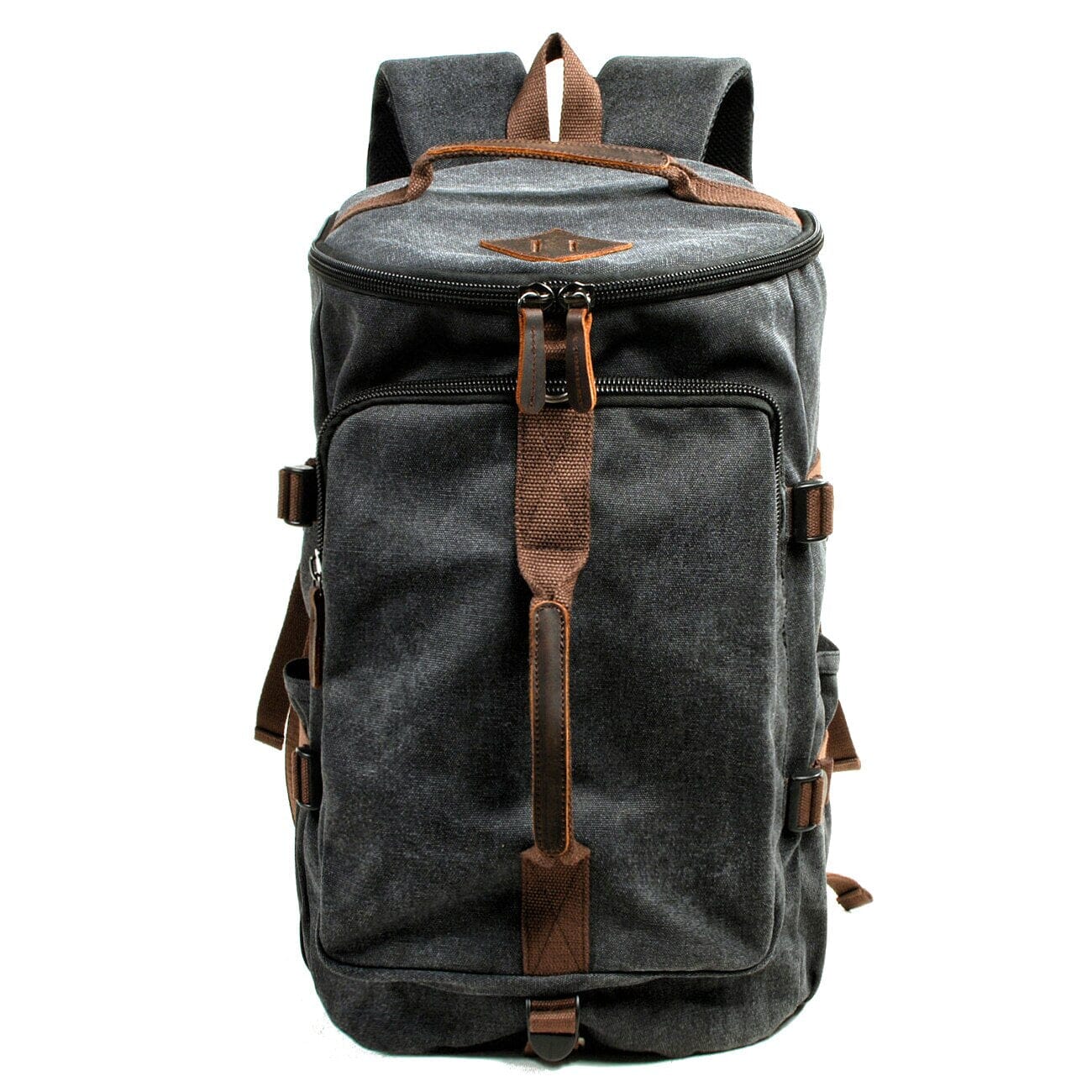 Sac à Dos Aventure en Toile Convertible Noir – vue 2 – Yokabag