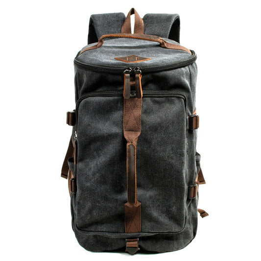 Sac à Dos Aventure en Toile Convertible Noir – vue 2 – Yokabag