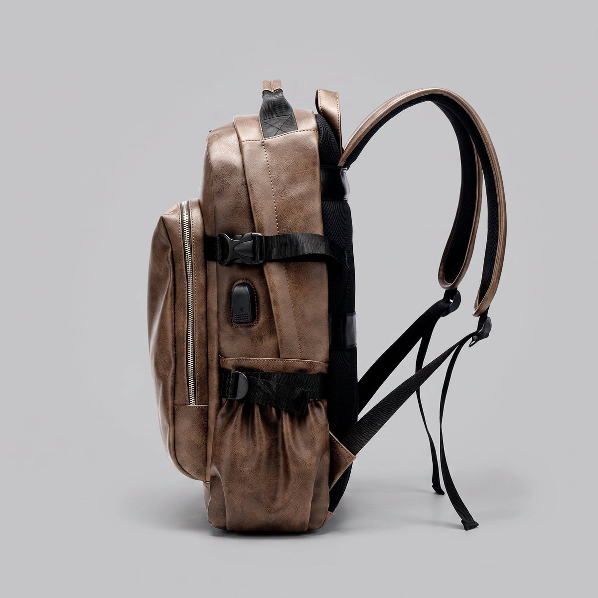 Sac à Dos Vintage Homme pour Voyage d'Affaires (USB) – vue 3 – Yokabag