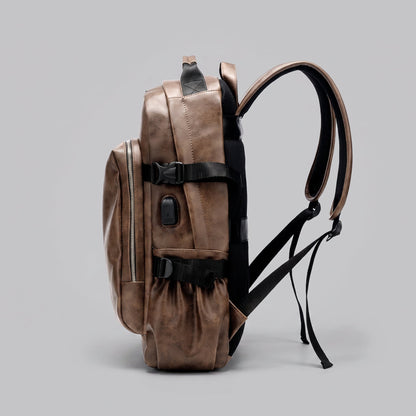 Sac à Dos Vintage Homme pour Voyage d'Affaires (USB) – vue 3 – Yokabag