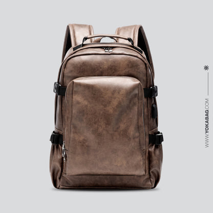 Sac à Dos Vintage Homme pour Voyage d'Affaires (USB) – vue 5 – Yokabag