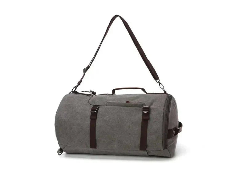 Sac à Dos Vintage Toile Canvas Convertible en Voyage – vue 20 – Yokabag