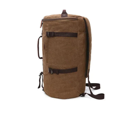 Sac à Dos Vintage Toile Canvas Convertible en Voyage – vue 12 – Yokabag