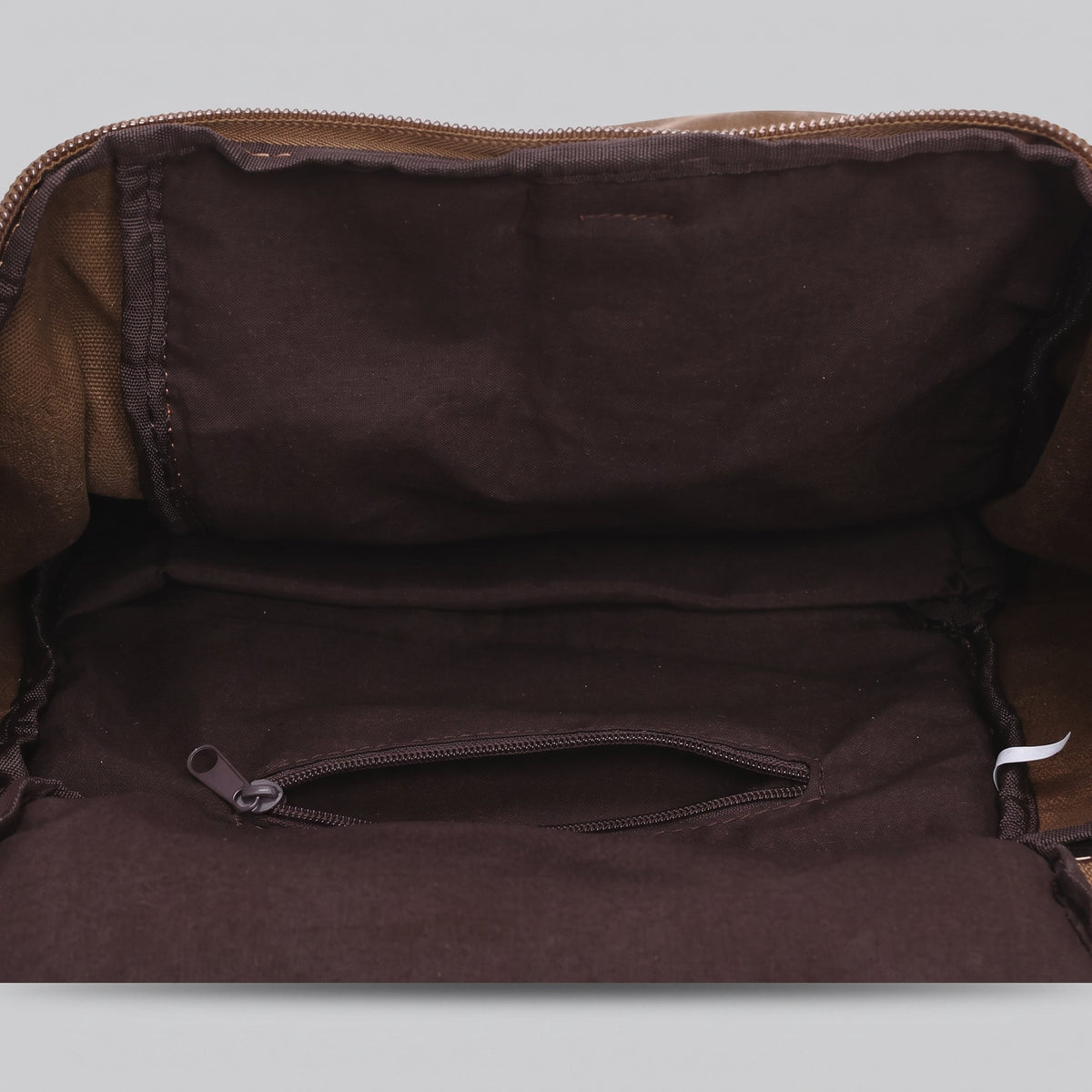 Sac à Dos Vintage Toile Canvas Convertible en Voyage Marron – vue 6 – Yokabag