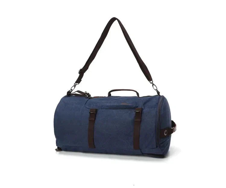 Sac à Dos Vintage Toile Canvas Convertible en Voyage – vue 19 – Yokabag