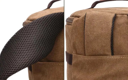 Sac à Dos Vintage Toile Canvas Convertible en Voyage Marron – vue 5 – Yokabag