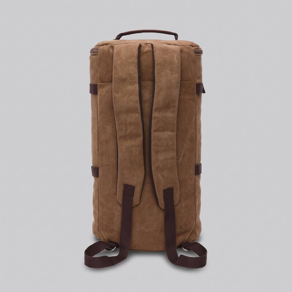 Sac à Dos Vintage Toile Canvas Convertible en Voyage Gris – vue 8 – Yokabag