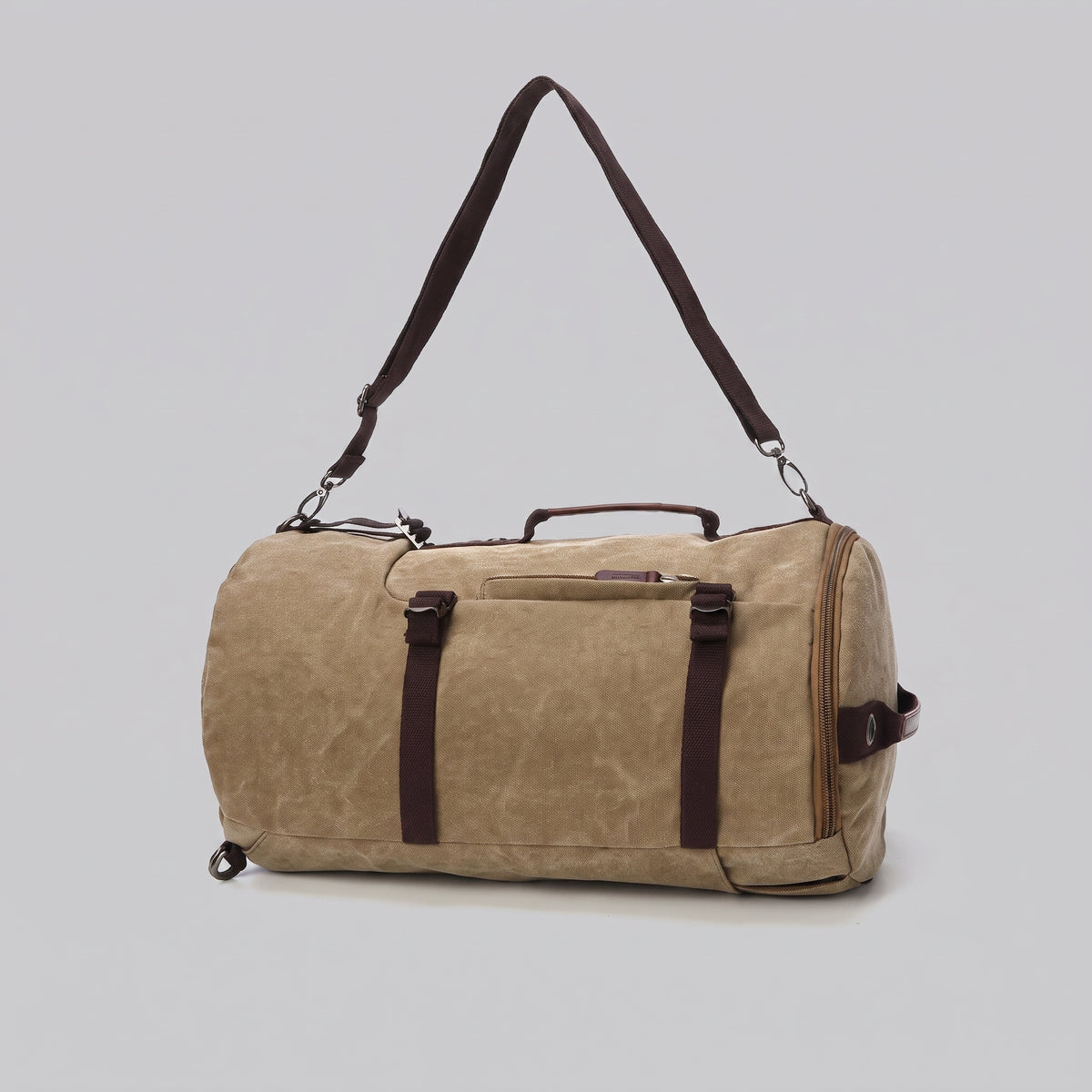 Sac à Dos Vintage Toile Canvas Convertible en Voyage – vue 14 – Yokabag
