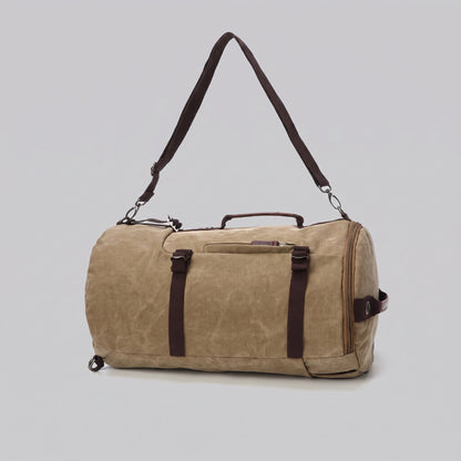 Sac à Dos Vintage Toile Canvas Convertible en Voyage – vue 14 – Yokabag