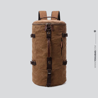 Sac à Dos Vintage Toile Canvas Convertible en Voyage