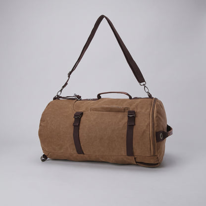 Sac à Dos Vintage Toile Canvas Convertible en Voyage Noir – vue 2 – Yokabag