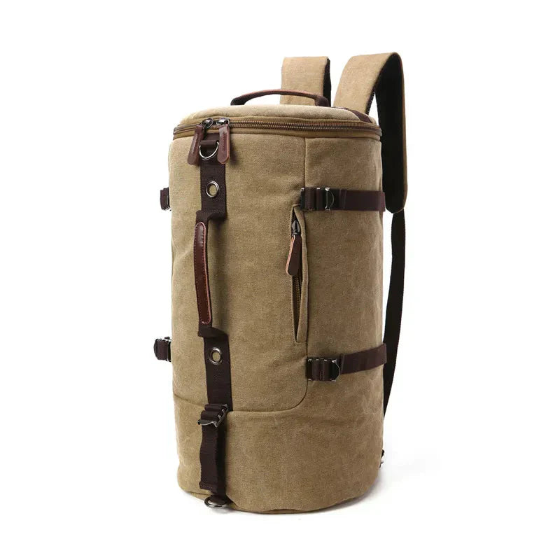 Sac à Dos Vintage Toile Canvas Convertible en Voyage – vue 13 – Yokabag