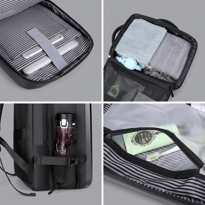 Sac à Dos Voyage Explorer - Coque Rigide Gris Clair – vue 2 – Yokabag