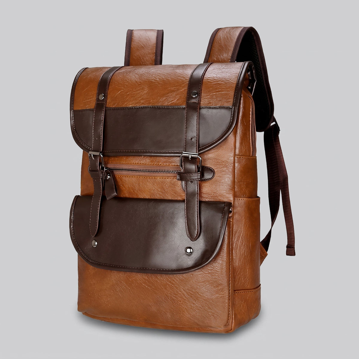 Sac à Dos de Voyage - Style Vintage Marron – vue 2 – Yokabag