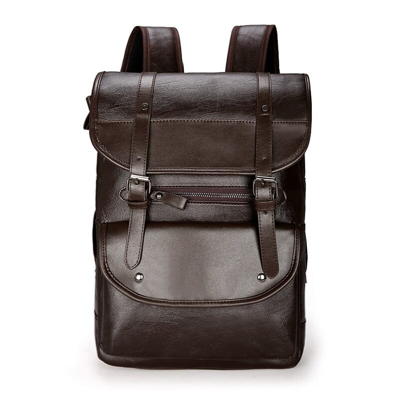 Sac à Dos de Voyage - Style Vintage Marron Foncé – vue 3 – Yokabag