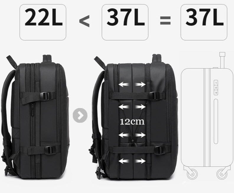 Sac à Dos de Voyage en Cabine Avion – vue 4 – Yokabag