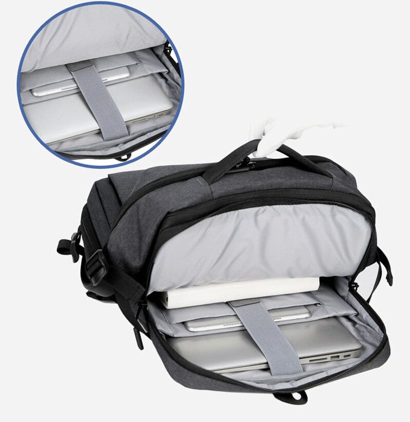 Sac à Dos Voyage Cabine Avion Extensible avec USB – vue 8 – Yokabag