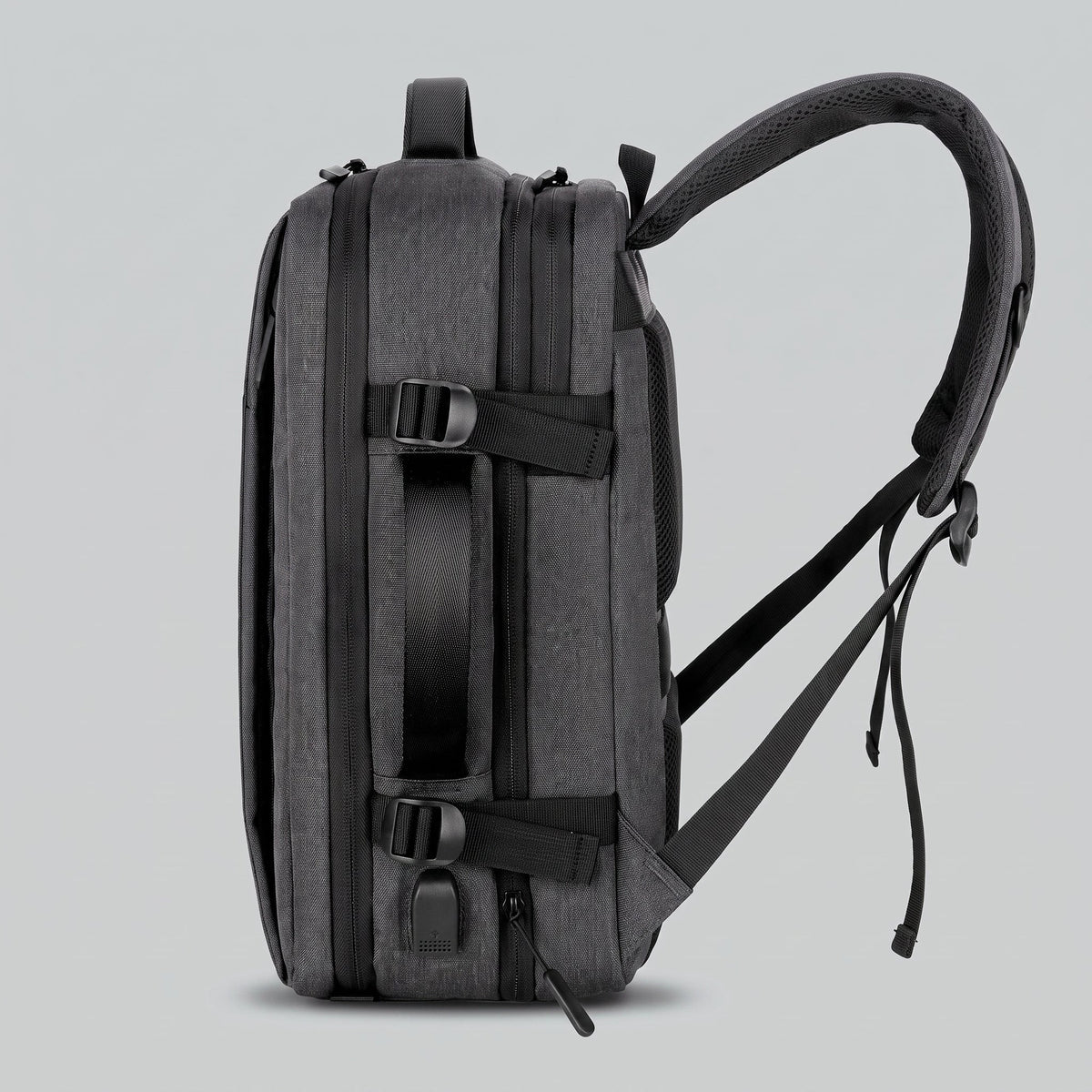 Sac à Dos Voyage Cabine Avion Extensible avec USB – vue 5 – Yokabag