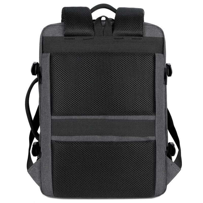 Sac à Dos Voyage Cabine Avion Extensible avec USB Bleu – vue 4 – Yokabag