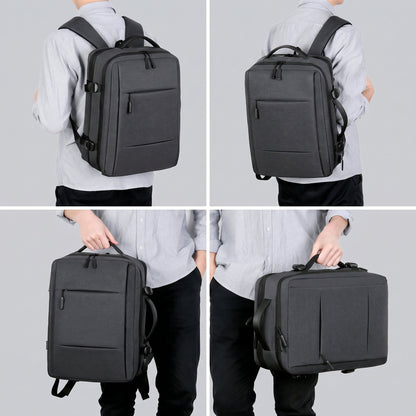 Sac à Dos Voyage Cabine Avion Extensible avec USB Noir – vue 2 – Yokabag