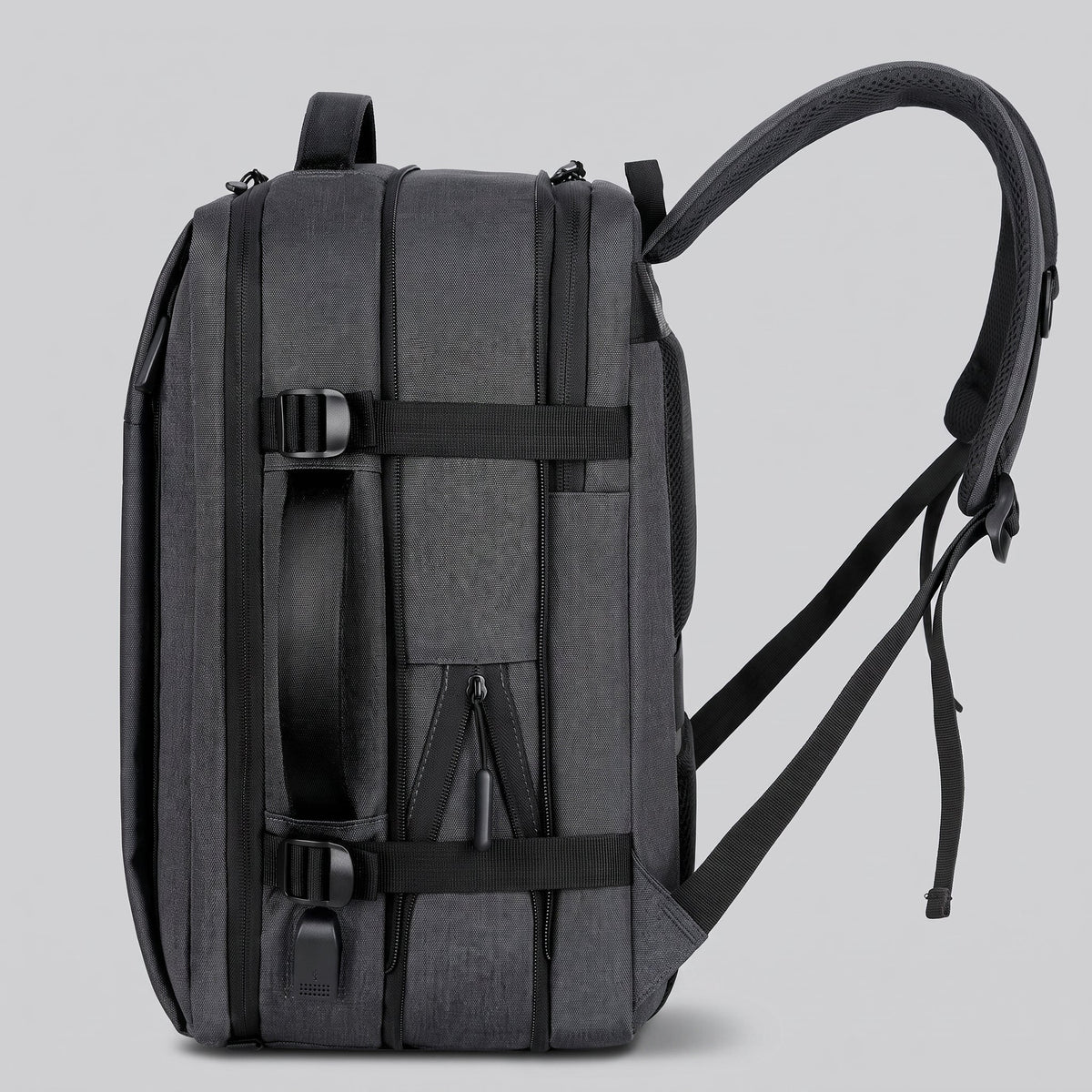 Sac à Dos Voyage Cabine Avion Extensible avec USB – vue 12 – Yokabag