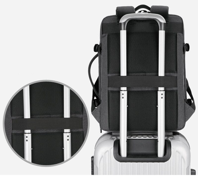Sac à Dos Voyage Cabine Avion Extensible avec USB – vue 6 – Yokabag