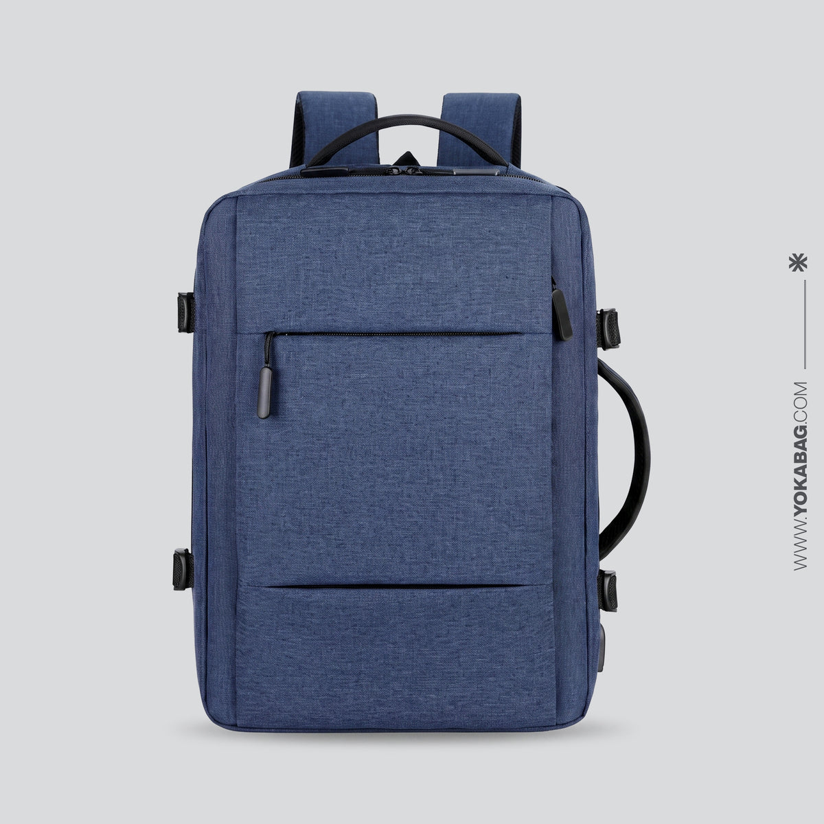 Sac à Dos Voyage Cabine Avion Extensible avec USB – vue 18 – Yokabag