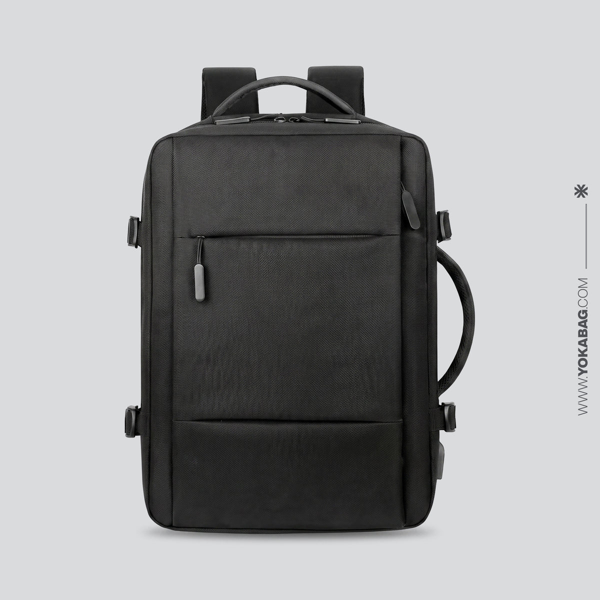 Sac à Dos Voyage Cabine Avion Extensible avec USB – vue 14 – Yokabag