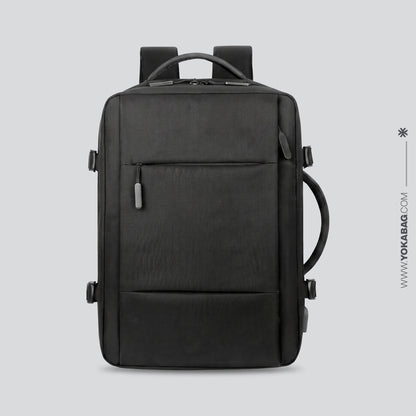 Sac à Dos Voyage Cabine Avion Extensible avec USB – vue 14 – Yokabag