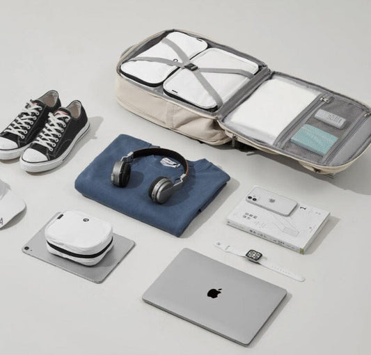 Sac à Dos de Voyage Cabine Avion avec Compartiment pour Gris – vue 2 – Yokabag