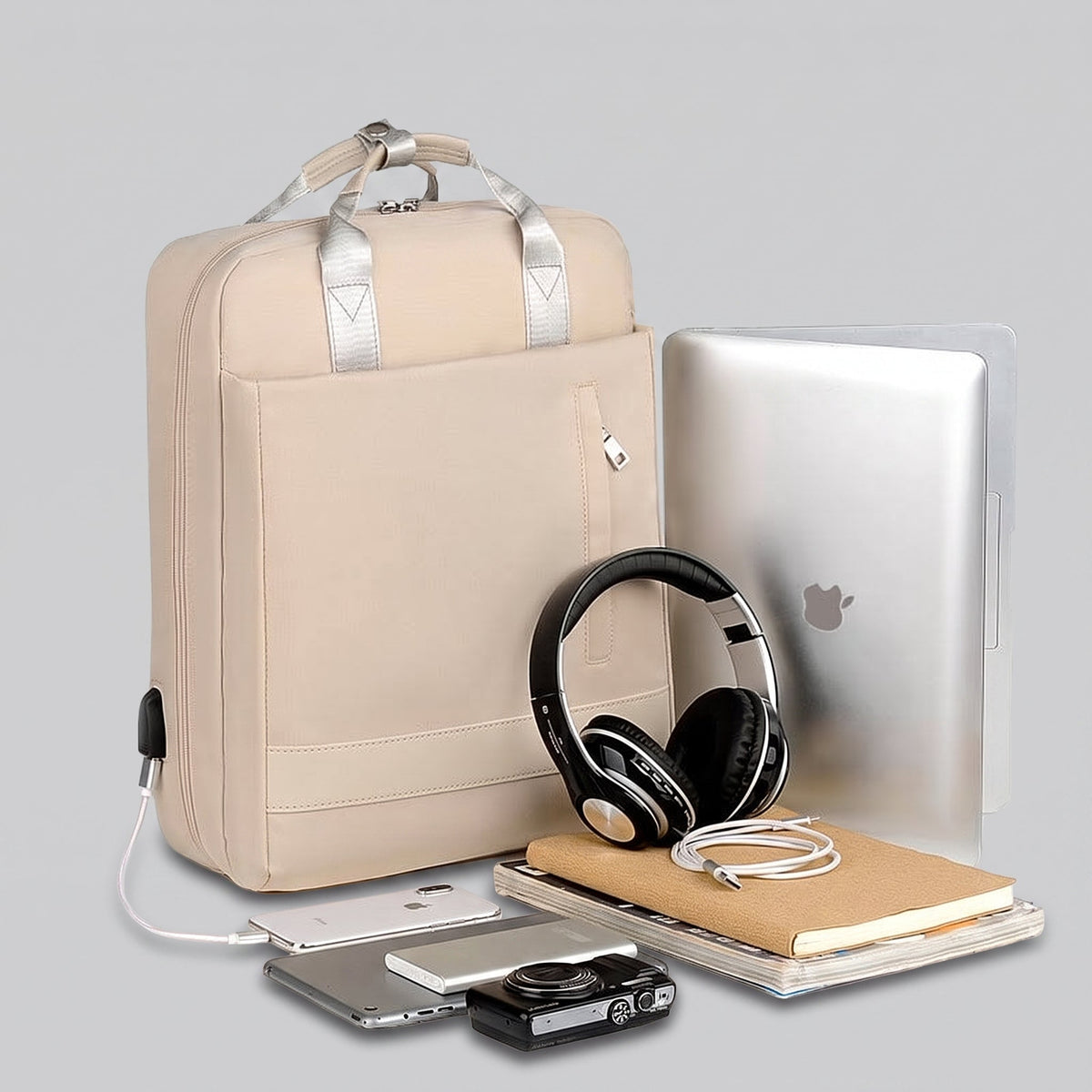 Sac à Dos de Voyage pour Femme - Avion et Compartiment USB – vue 9 – Yokabag