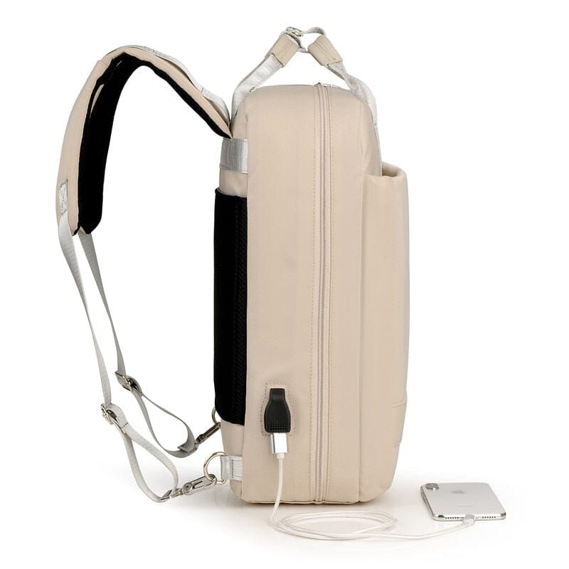 Sac à Dos de Voyage pour Femme - Avion et Compartiment USB – vue 6 – Yokabag