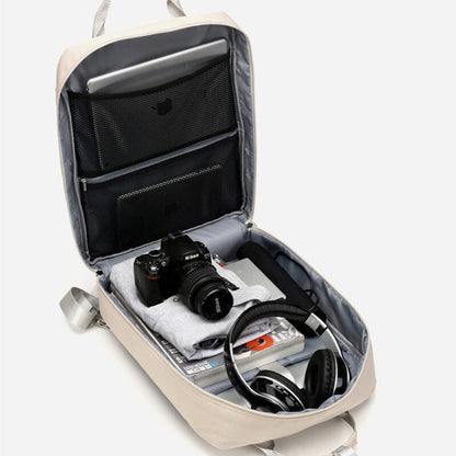 Sac à Dos de Voyage pour Femme - Avion et Compartiment USB Gris – vue 3 – Yokabag