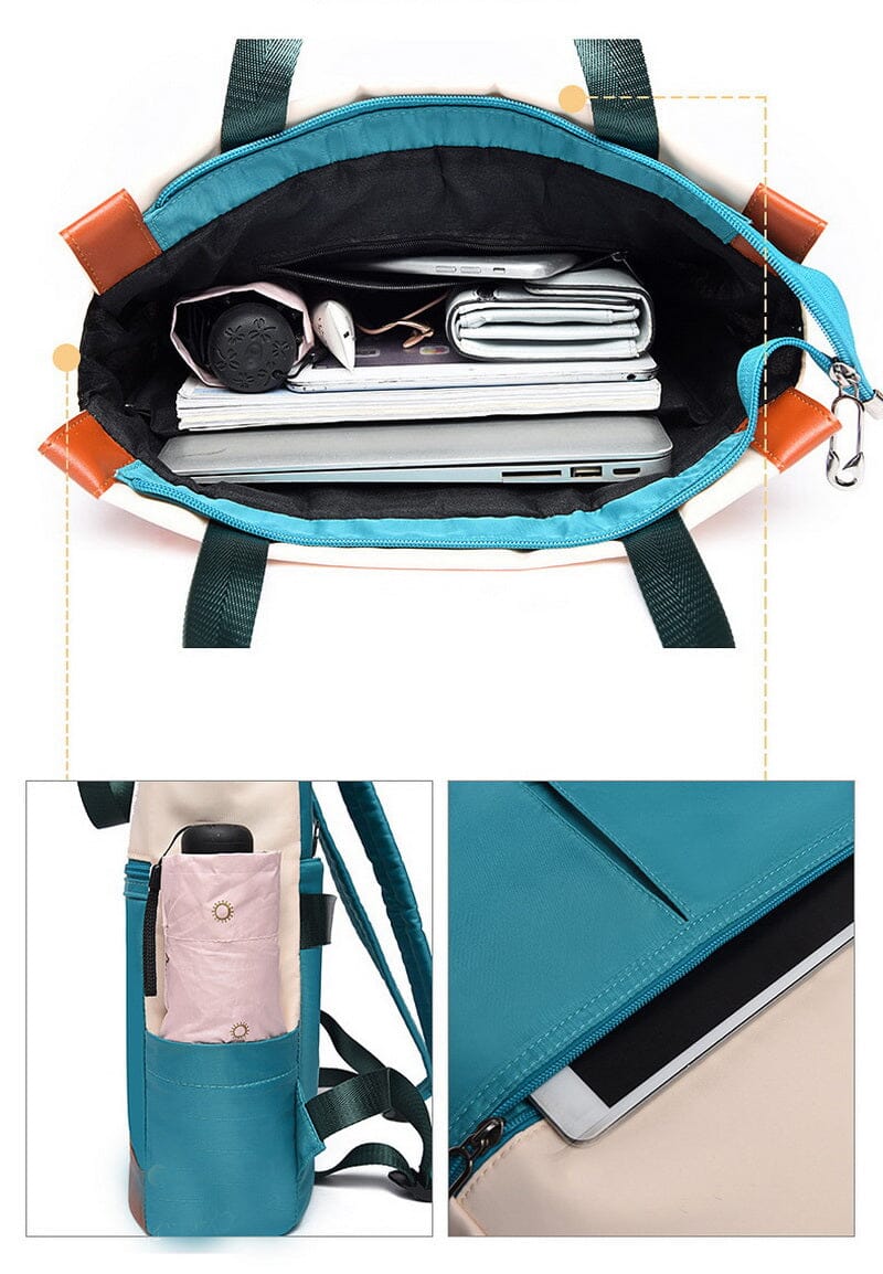 Sac à Dos Voyage Femme - Explorer & Authentique Bleu Foncé – vue 3 – Yokabag